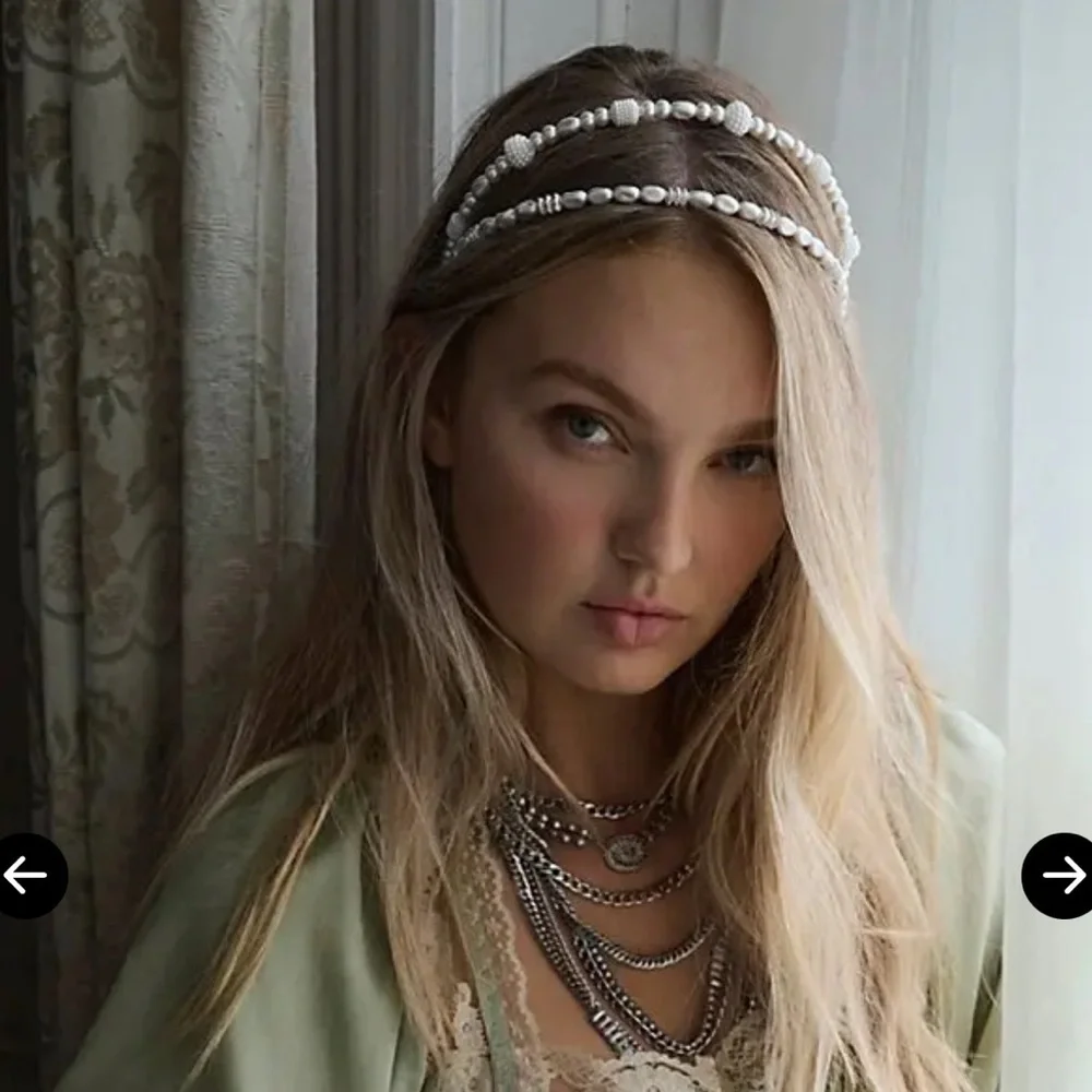Free People X Curried Myrrh Sadie Pearl Headband